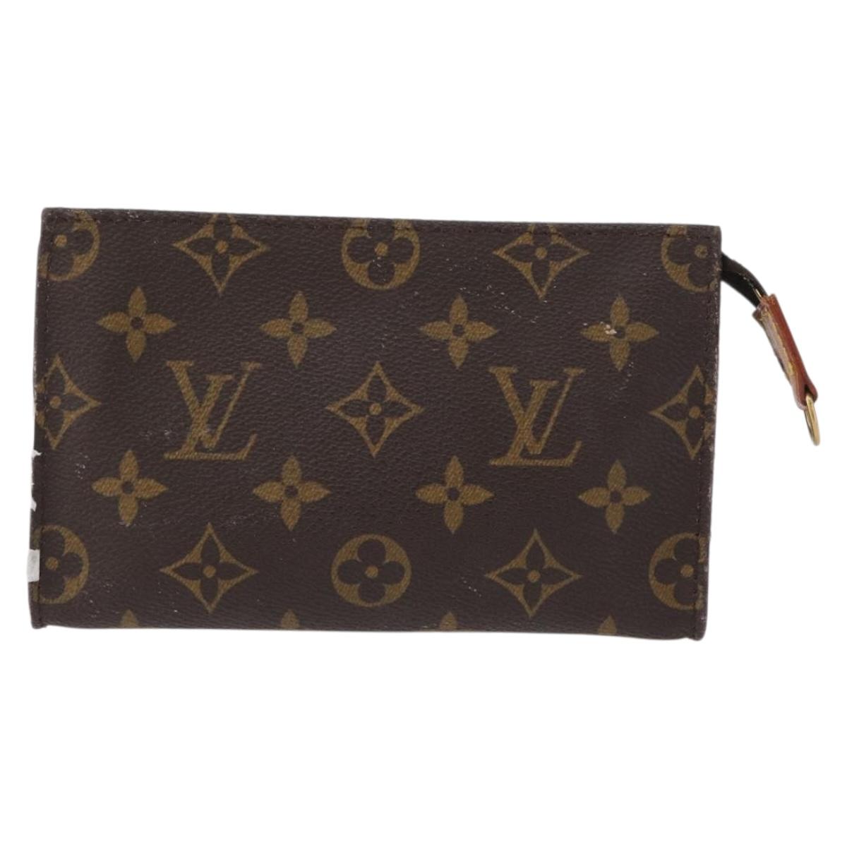 LOUIS VUITTON Monogram Bucket PM Accessory Pouch LV Auth 172492