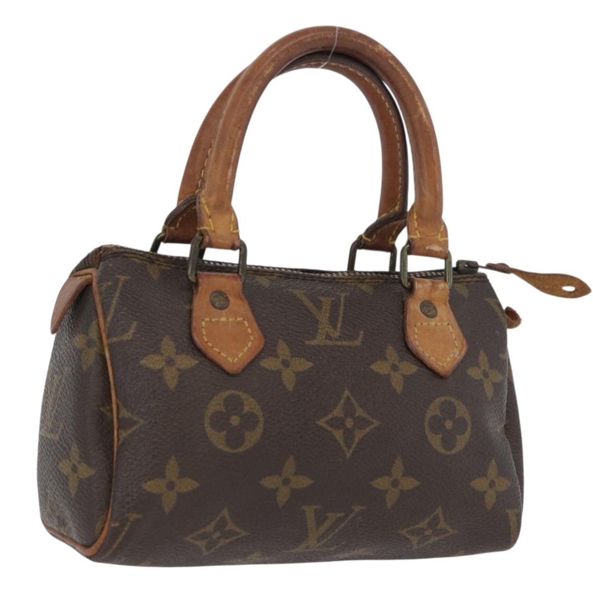 LOUIS VUITTON Monogram Mini Speedy Hand Bag M41534 LV Auth 172496