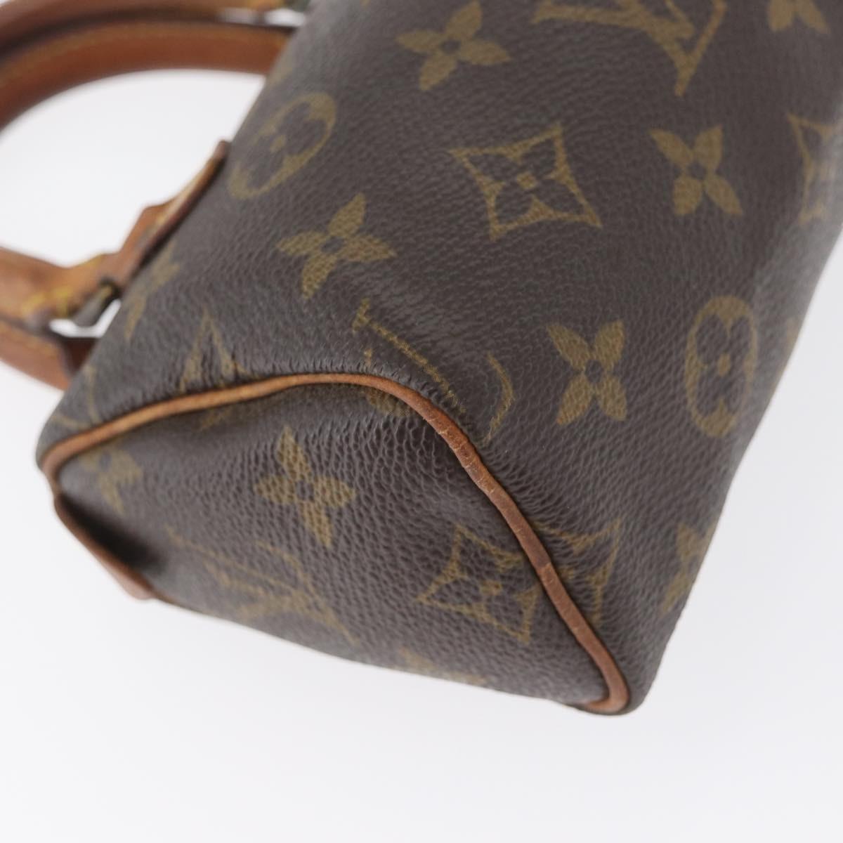 LOUIS VUITTON Monogram Mini Speedy Hand Bag M41534 LV Auth 172496