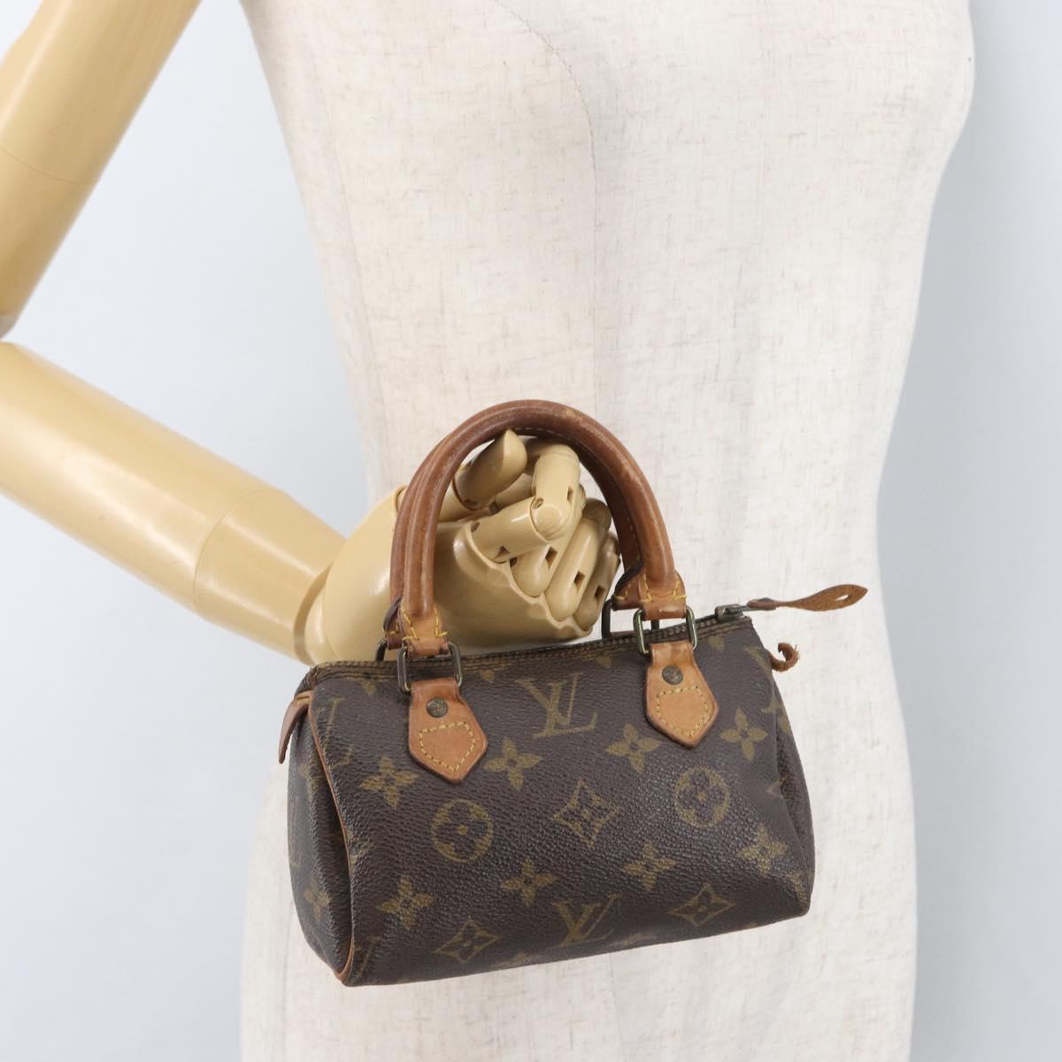 LOUIS VUITTON Monogram Mini Speedy Hand Bag M41534 LV Auth 172496
