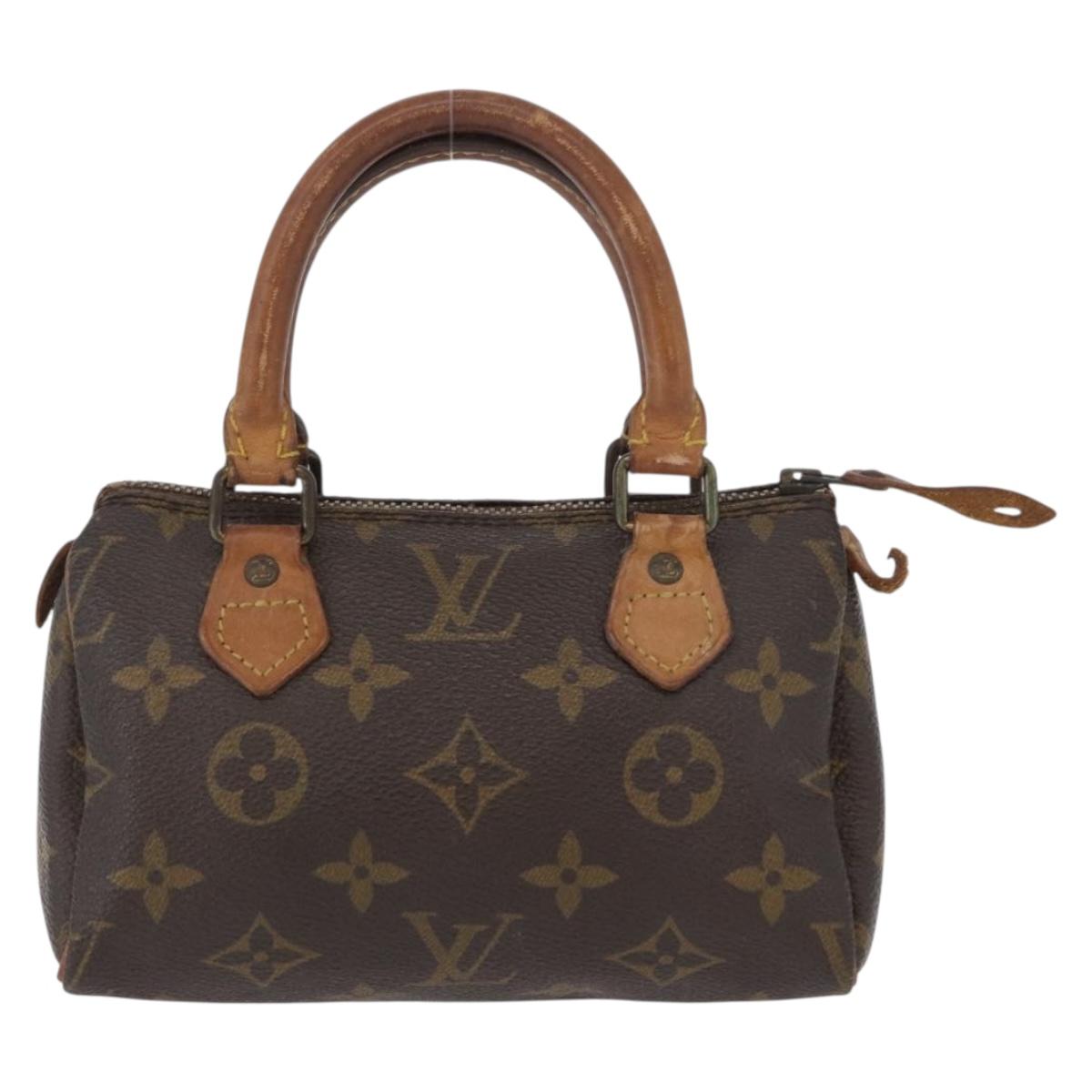 LOUIS VUITTON Monogram Mini Speedy Hand Bag M41534 LV Auth 172496