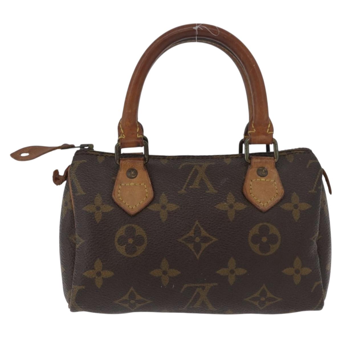 LOUIS VUITTON Monogram Mini Speedy Hand Bag M41534 LV Auth 172496