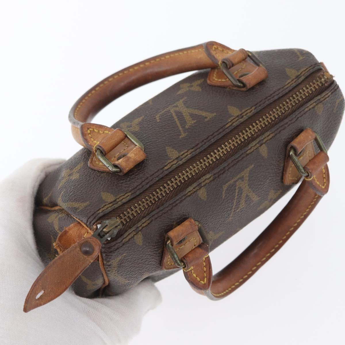 LOUIS VUITTON Monogram Mini Speedy Hand Bag M41534 LV Auth 172496