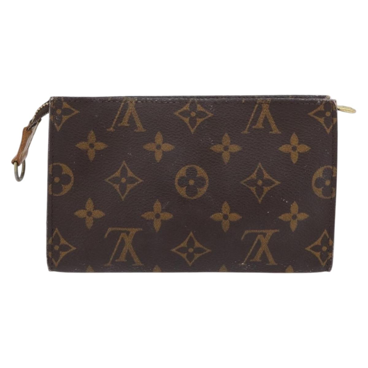 LOUIS VUITTON Monogram Bucket PM Accessory Pouch LV Auth 172497