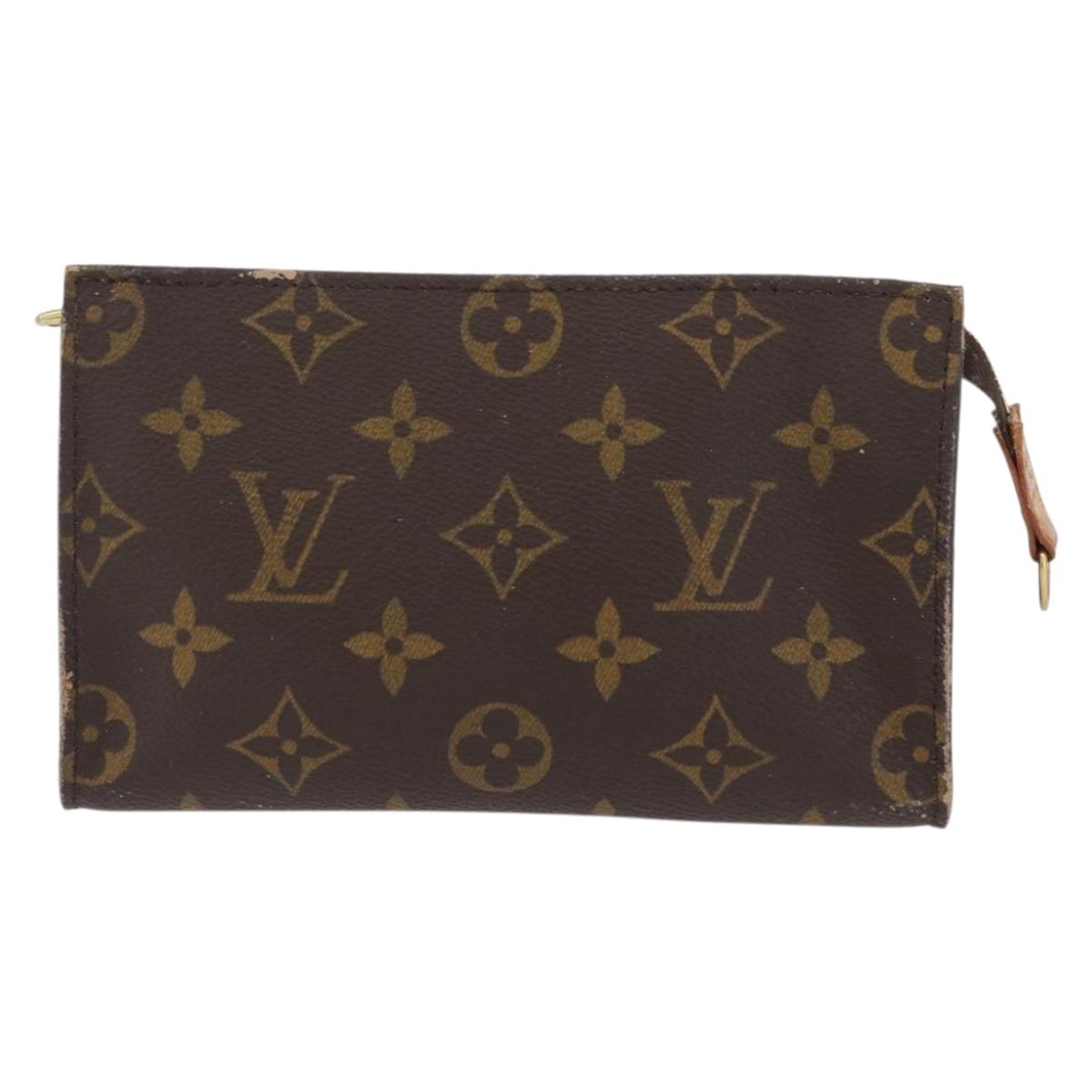 LOUIS VUITTON Monogram Bucket PM Accessory Pouch LV Auth 172499