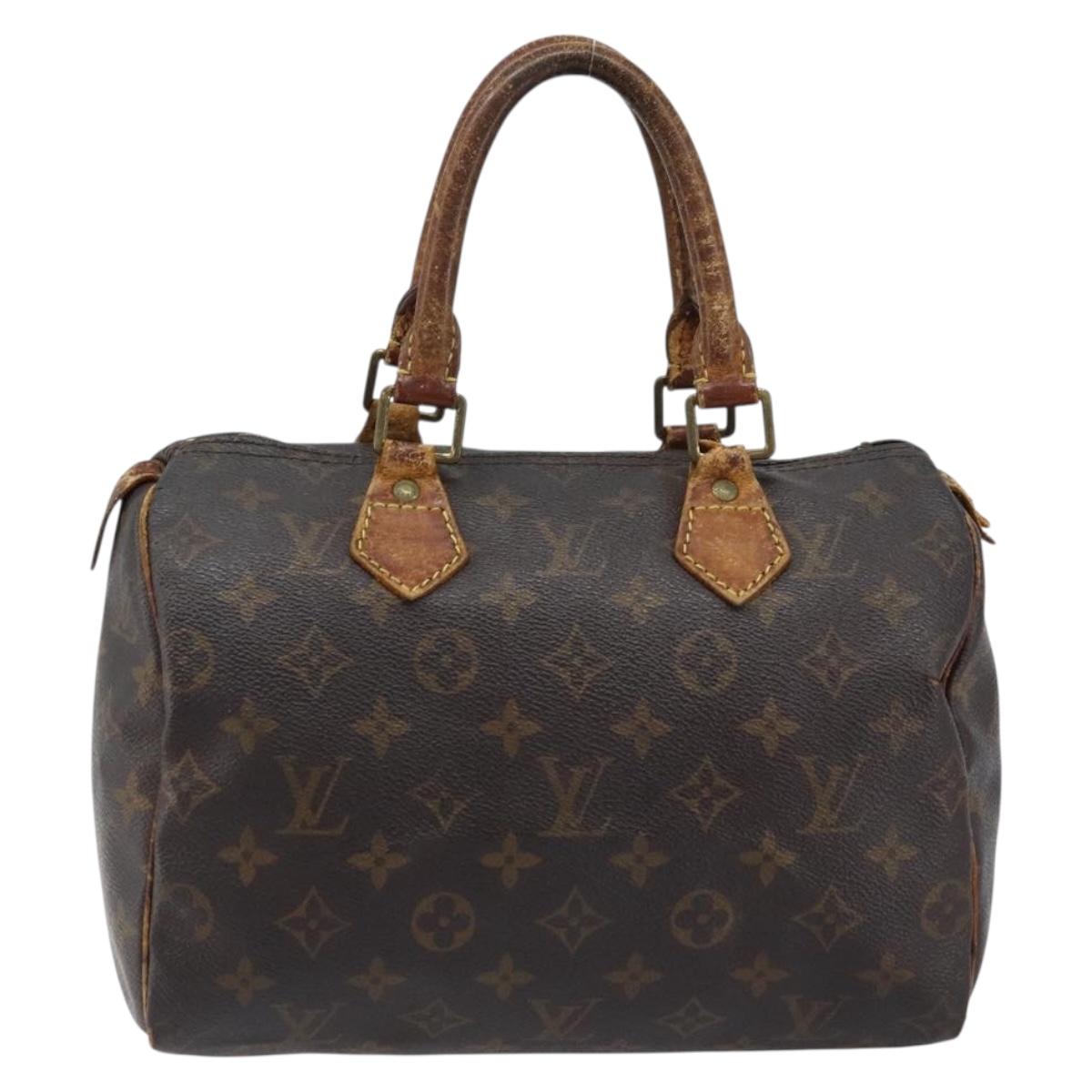 LOUIS VUITTON Monogram Speedy 25 Hand Bag M41528 LV Auth 172508