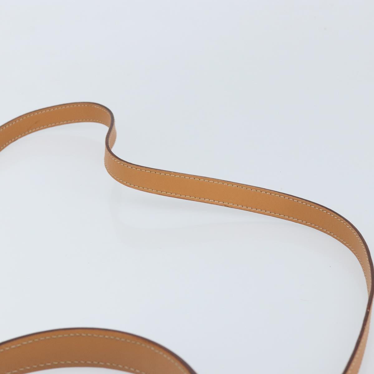 CELINE Macadam Canvas Hand Bag PVC 2way Beige Gold Auth 172510A