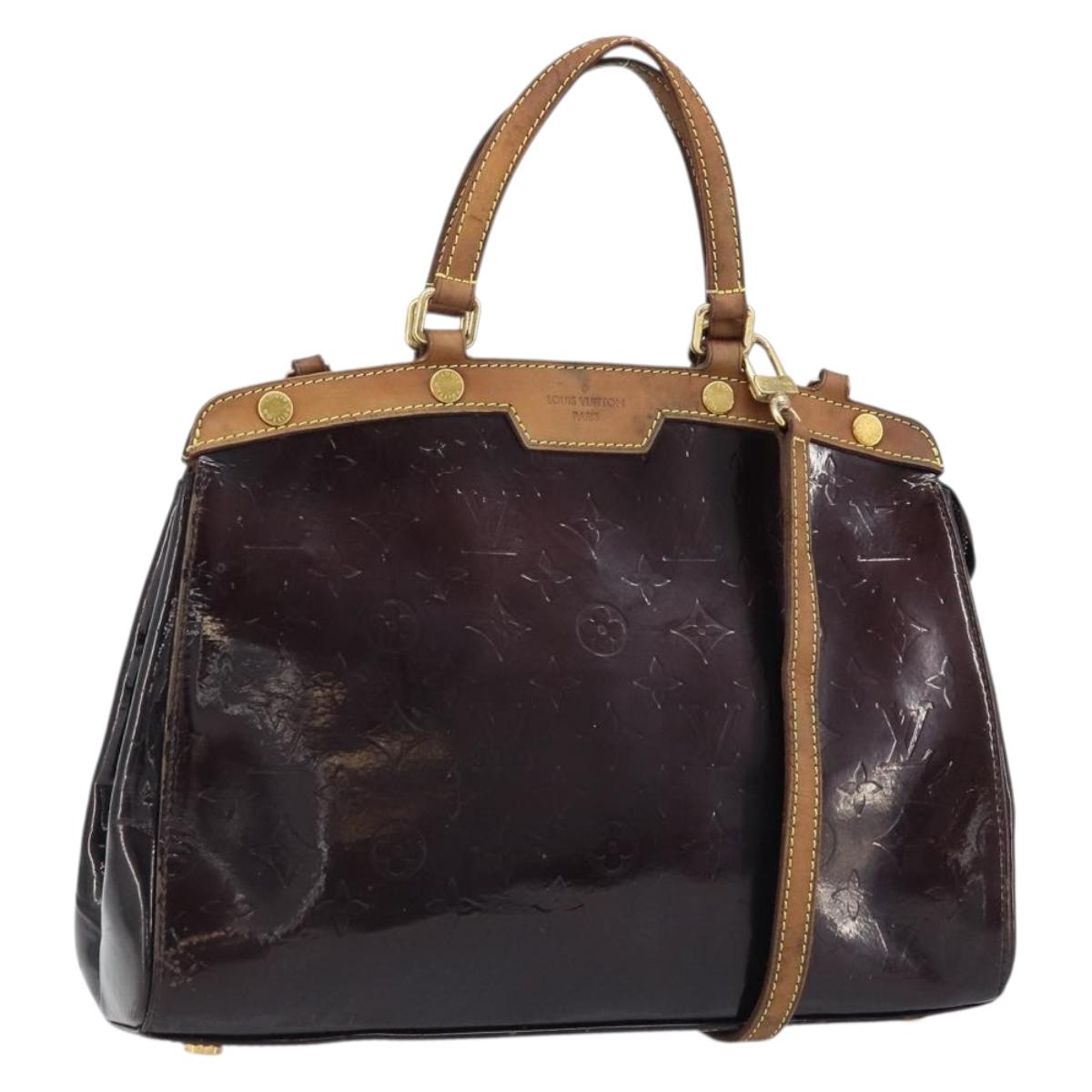 LOUIS VUITTON Monogram Vernis Blair MM Bag 2way Amarante M91619 LV Auth 172517