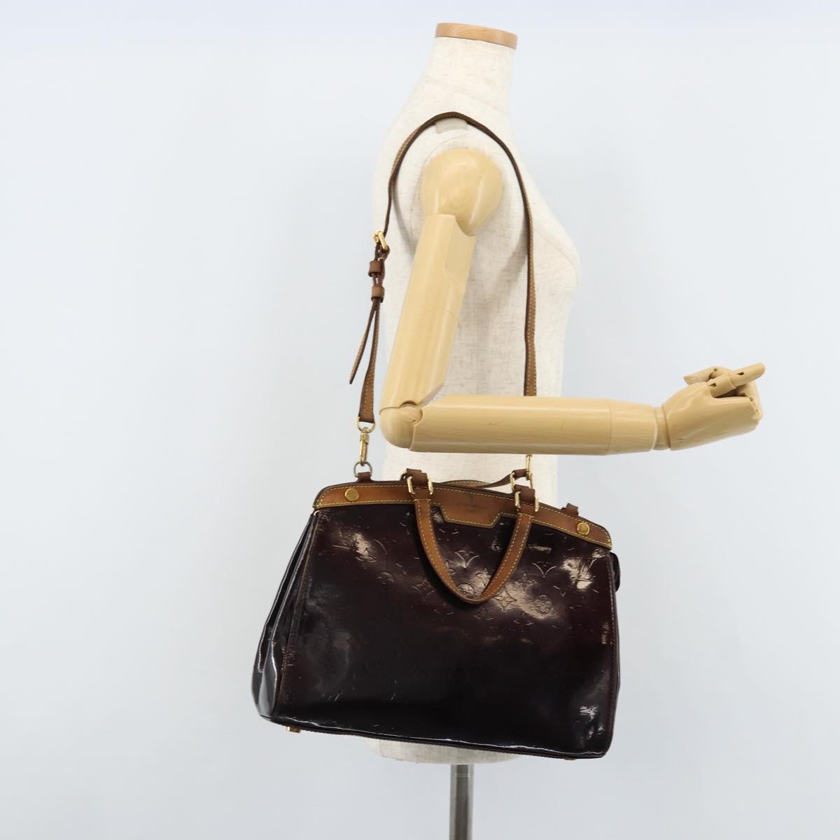 LOUIS VUITTON Monogram Vernis Blair MM Bag 2way Amarante M91619 LV Auth 172517