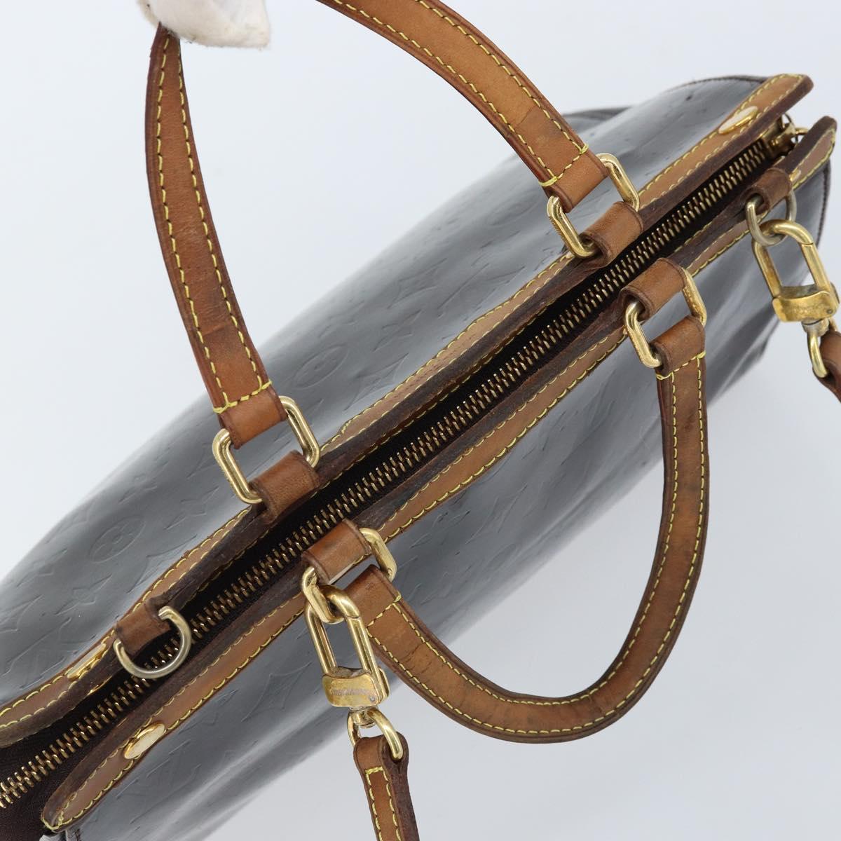 LOUIS VUITTON Monogram Vernis Blair MM Bag 2way Amarante M91619 LV Auth 172517