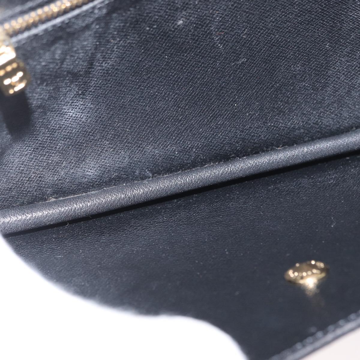 LOUIS VUITTON Epi Montaigne 23 Clutch Bag Black M52662 LV Auth 172524