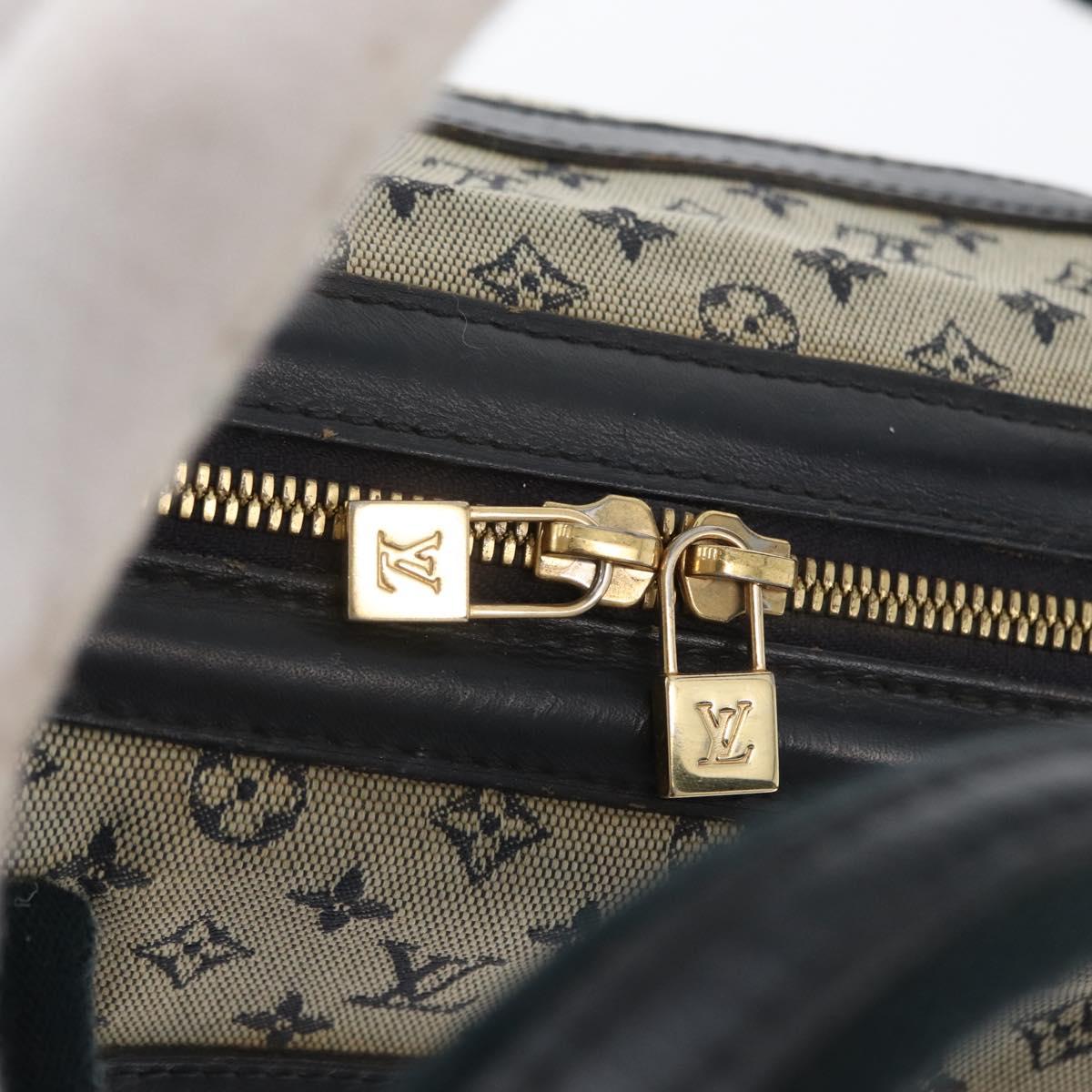 LOUIS VUITTON Monogram Mini Josephine PM Hand Bag Blue M92049 LV Auth 172532