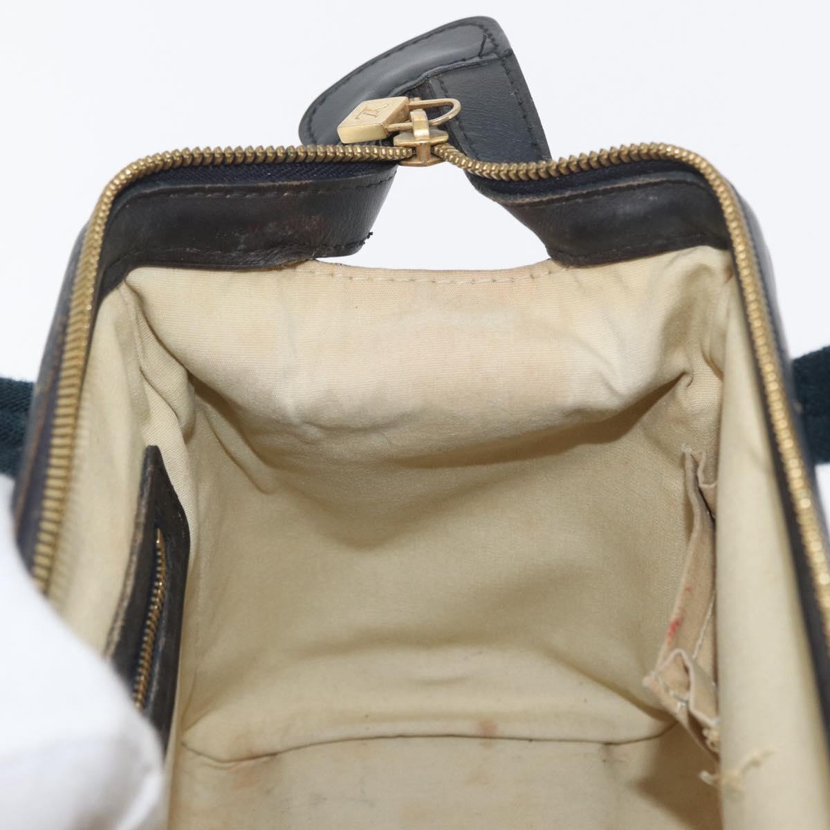 LOUIS VUITTON Monogram Mini Josephine PM Hand Bag Blue M92049 LV Auth 172532