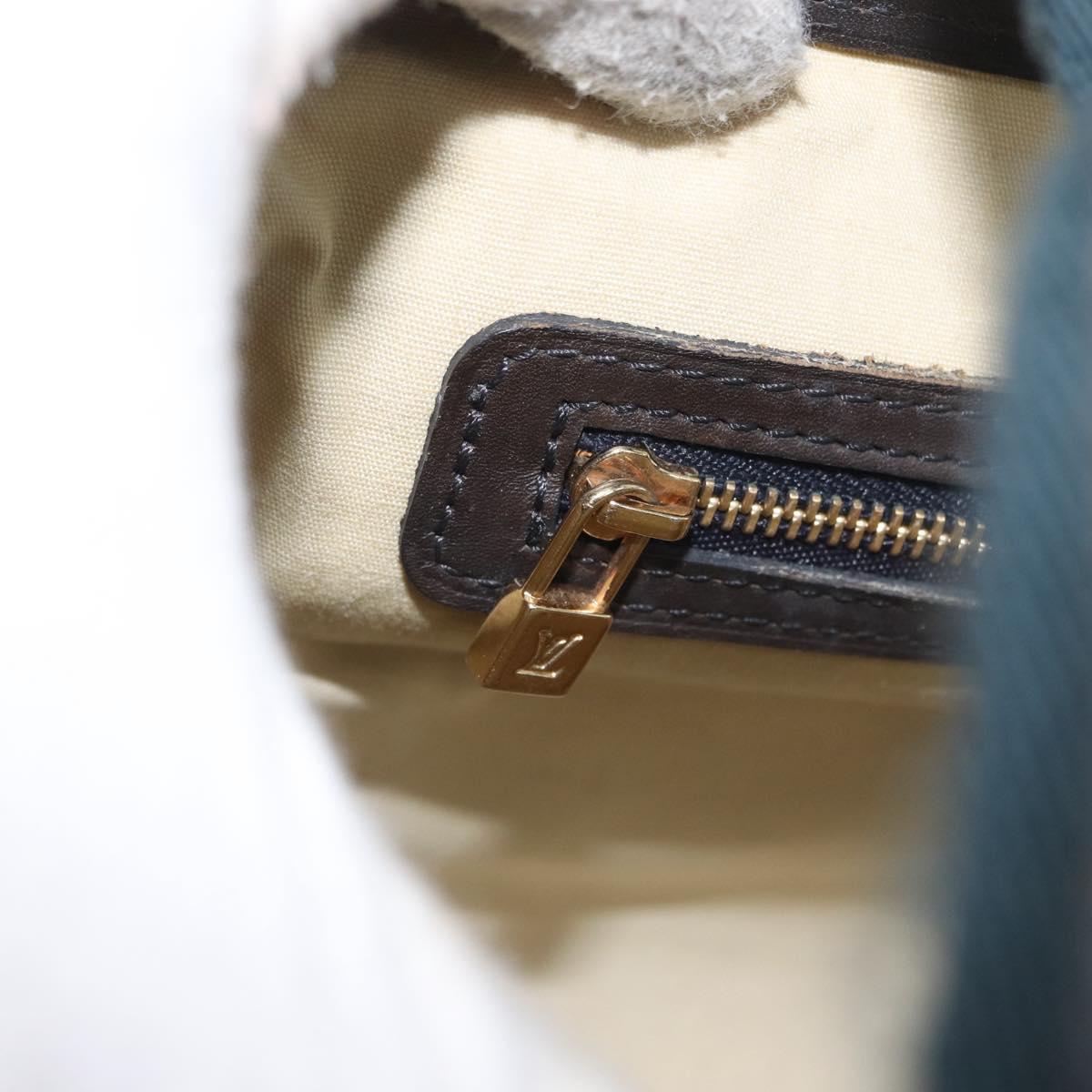 LOUIS VUITTON Monogram Mini Josephine PM Hand Bag Blue M92049 LV Auth 172532