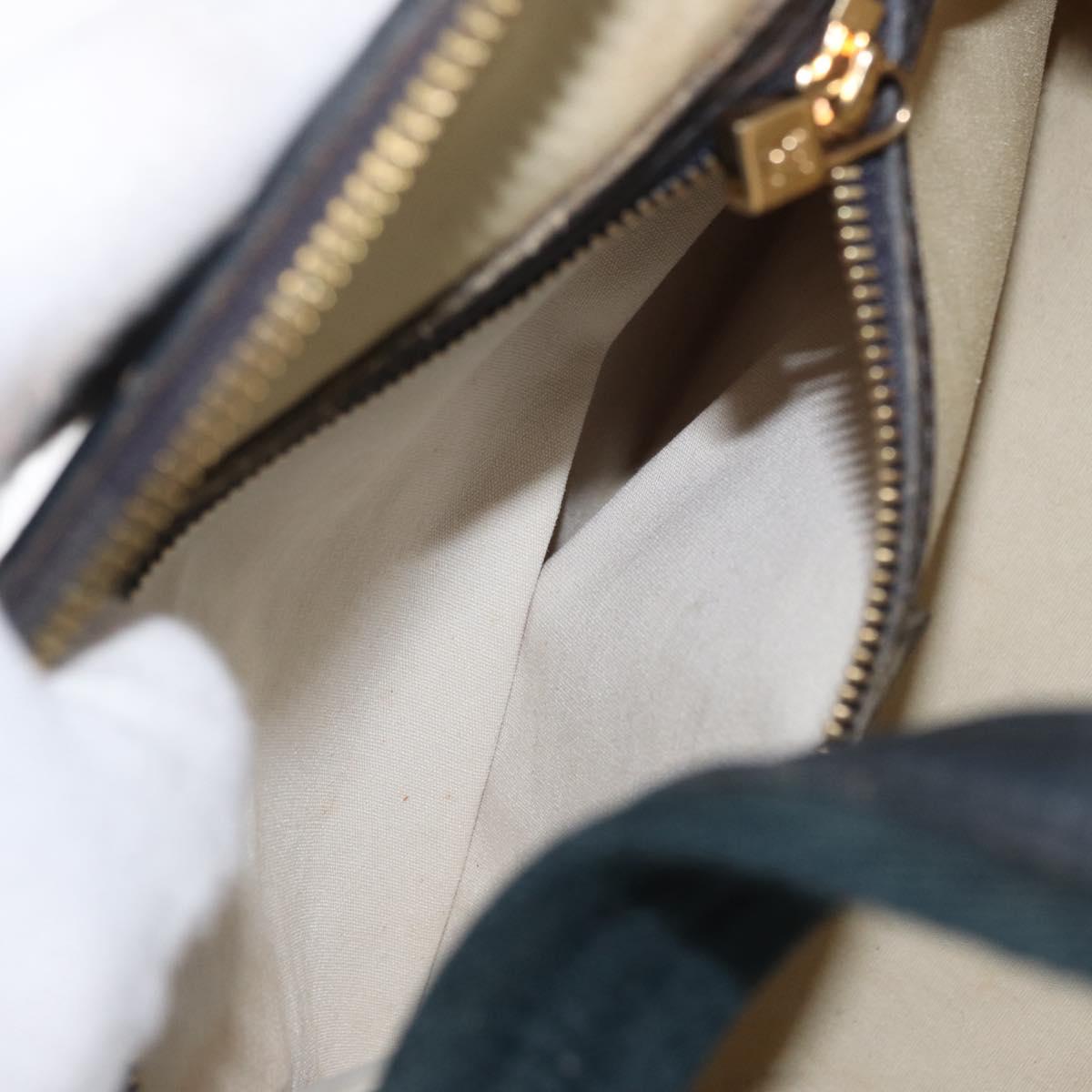 LOUIS VUITTON Monogram Mini Josephine PM Hand Bag Blue M92049 LV Auth 172532