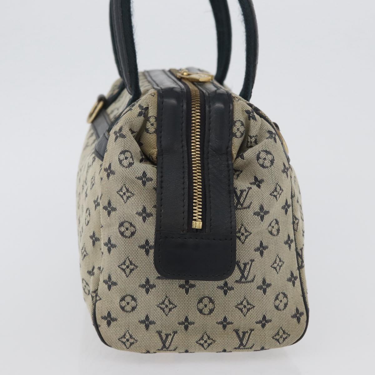 LOUIS VUITTON Monogram Mini Josephine PM Hand Bag Blue M92049 LV Auth 172532