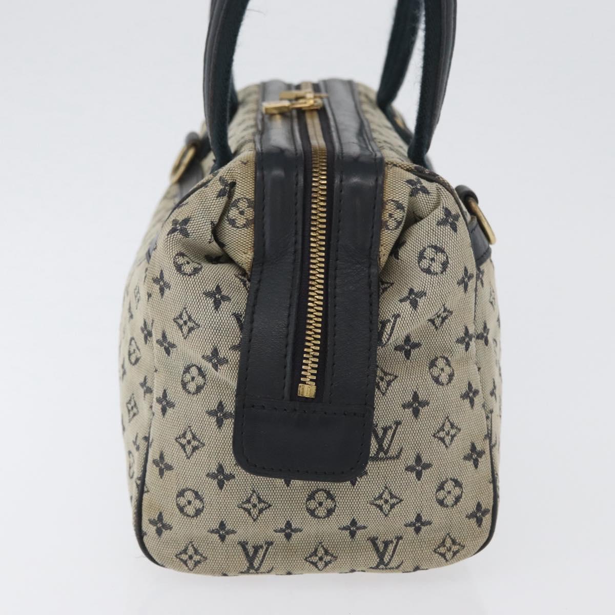 LOUIS VUITTON Monogram Mini Josephine PM Hand Bag Blue M92049 LV Auth 172532