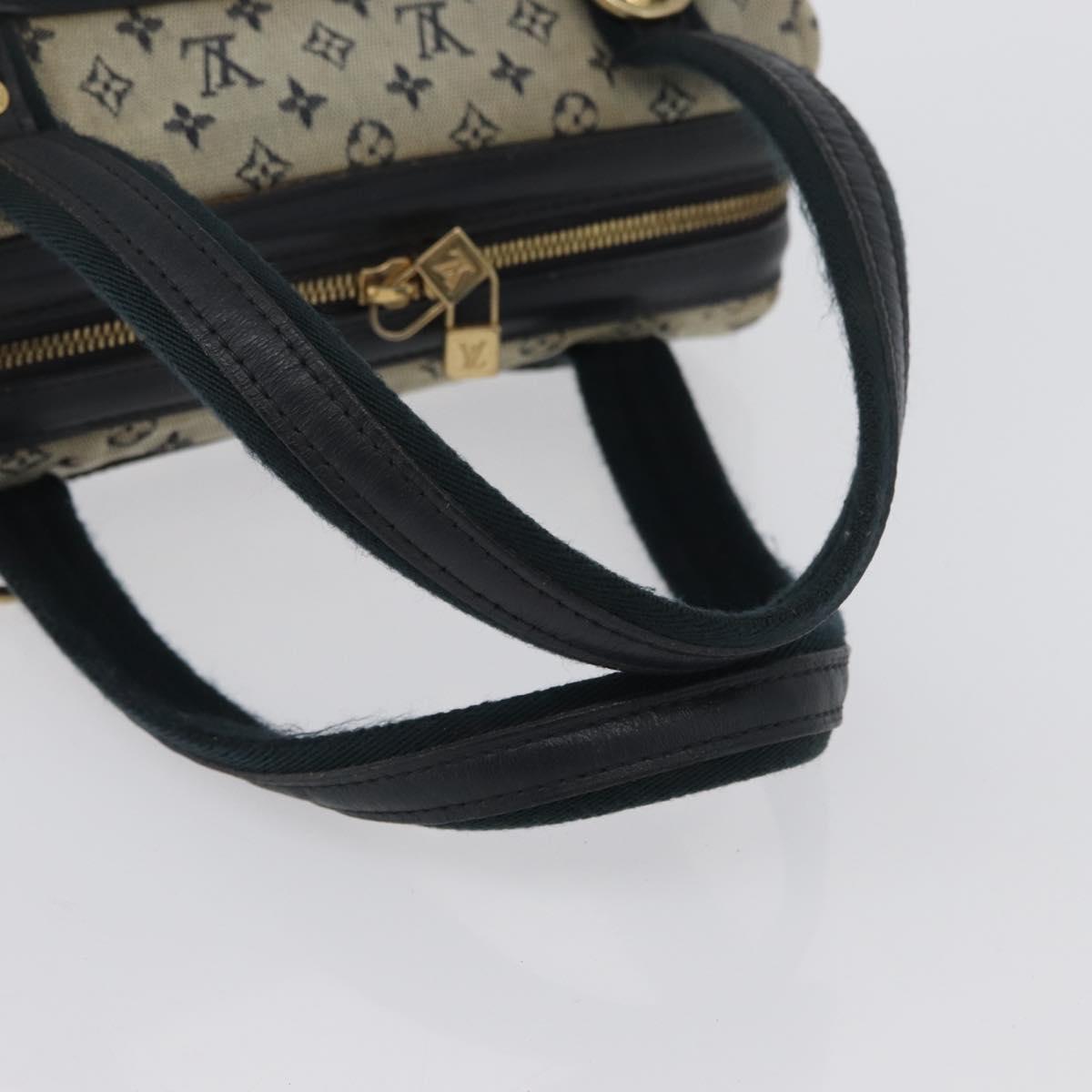 LOUIS VUITTON Monogram Mini Josephine PM Hand Bag Blue M92049 LV Auth 172532