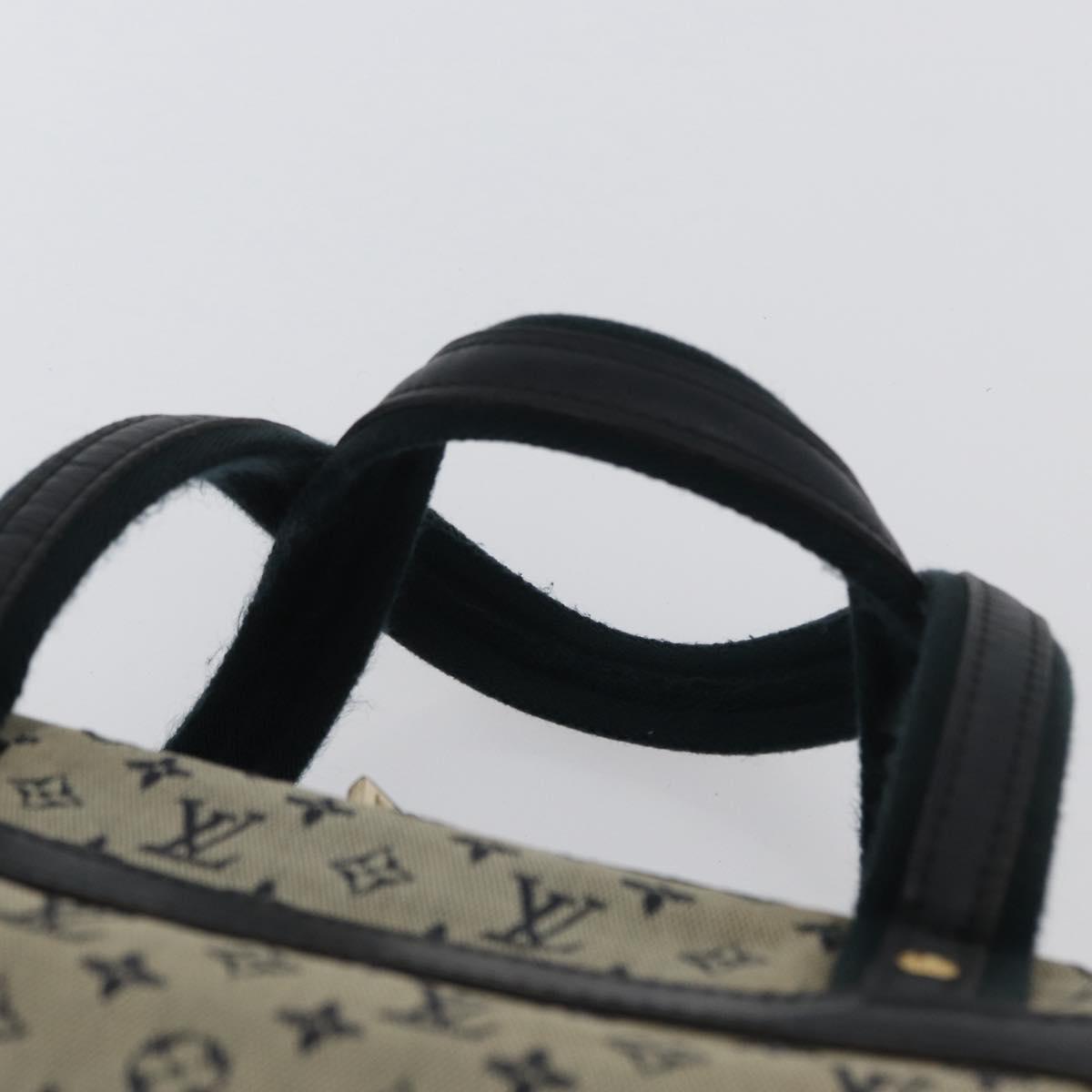 LOUIS VUITTON Monogram Mini Josephine PM Hand Bag Blue M92049 LV Auth 172532