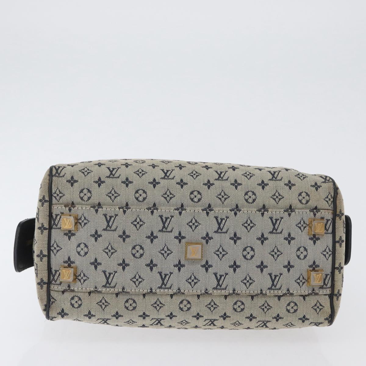 LOUIS VUITTON Monogram Mini Josephine PM Hand Bag Blue M92049 LV Auth 172532