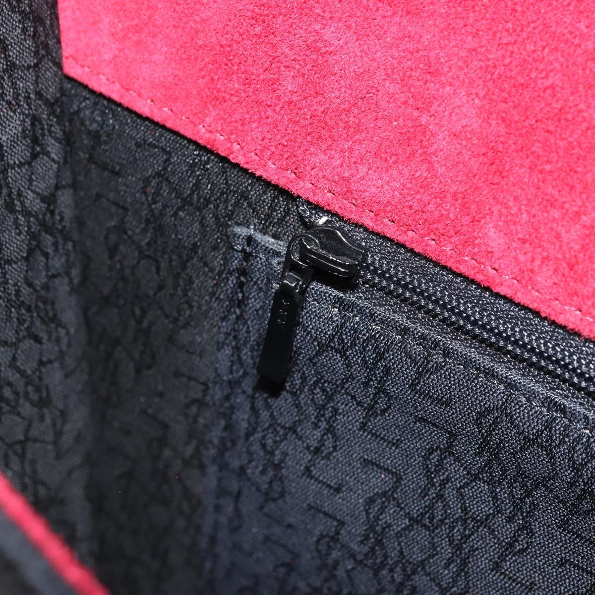 SAINT LAURENT Shoulder Bag Suede Bordeaux Gold Auth 172534