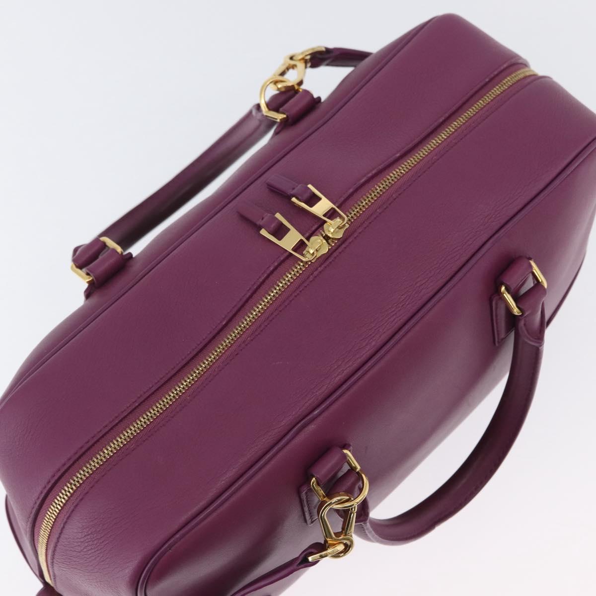 LOEWE Anagram Studio Ghibli Americana 28 Bag Leather 2way Purple Auth 172539SM