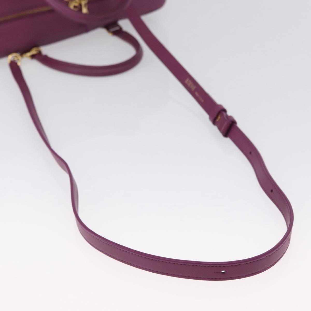 LOEWE Anagram Studio Ghibli Americana 28 Bag Leather 2way Purple Auth 172539SM
