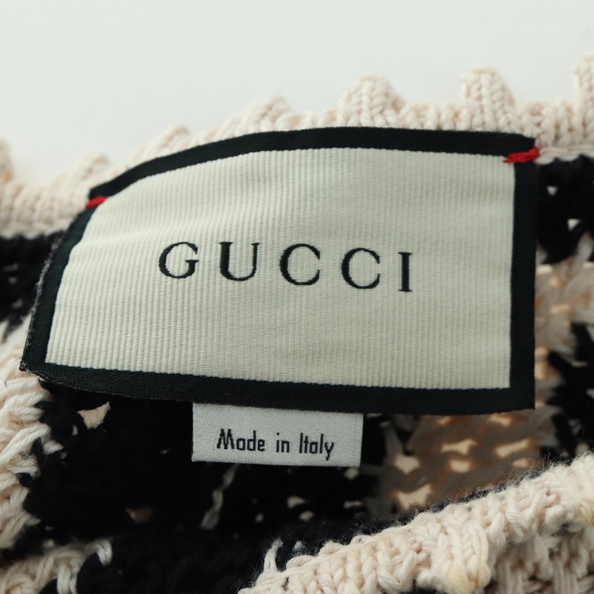 GUCCI Knit Tops Cotton White Auth 172546M