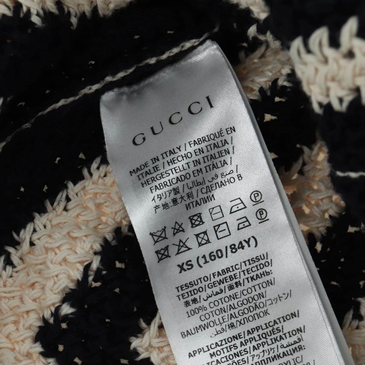 GUCCI Knit Tops Cotton White Auth 172546M