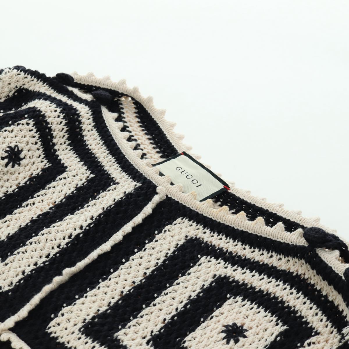 GUCCI Knit Tops Cotton White Auth 172546M