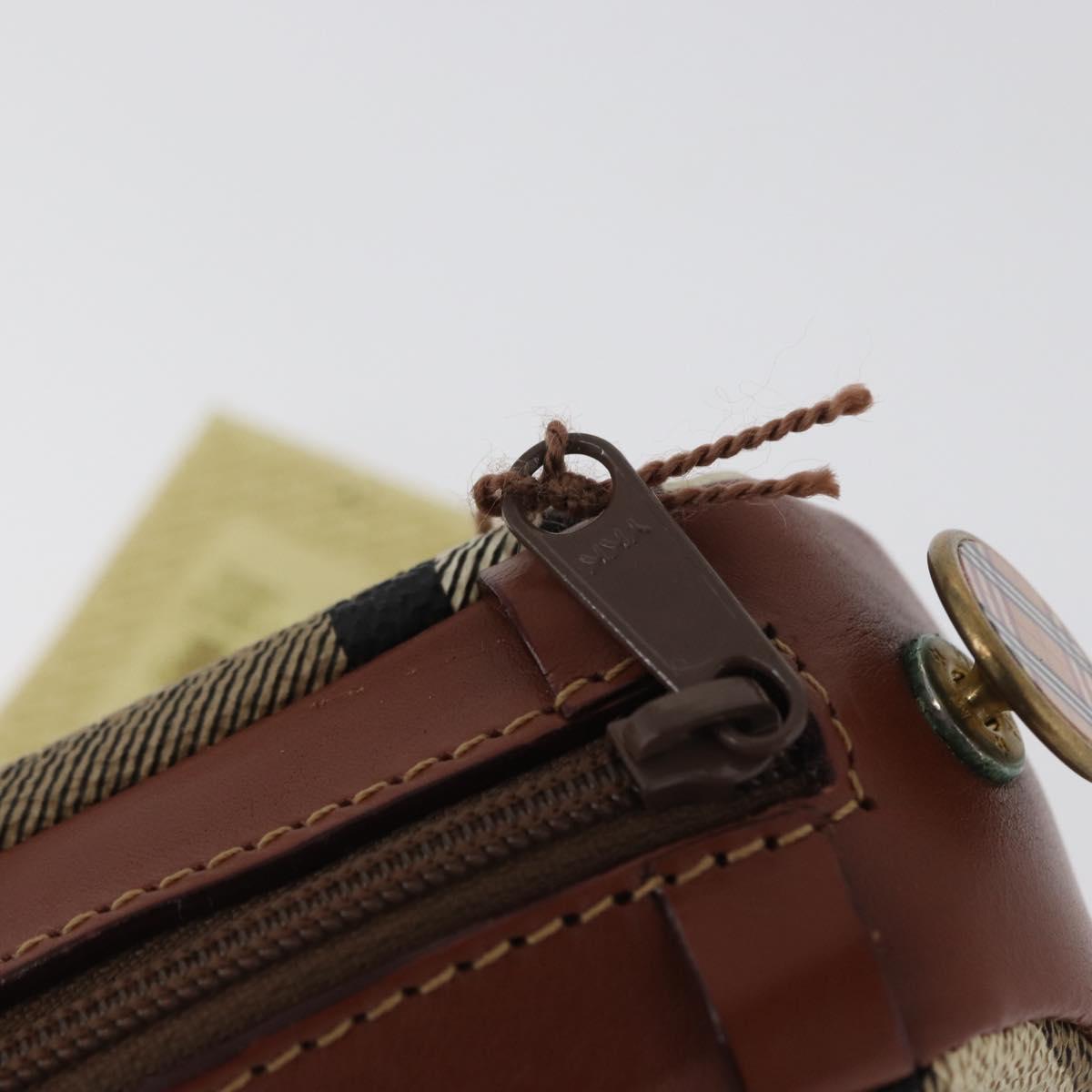 Burberrys Nova Check Golf Ball Case PVC Beige Auth 172556V