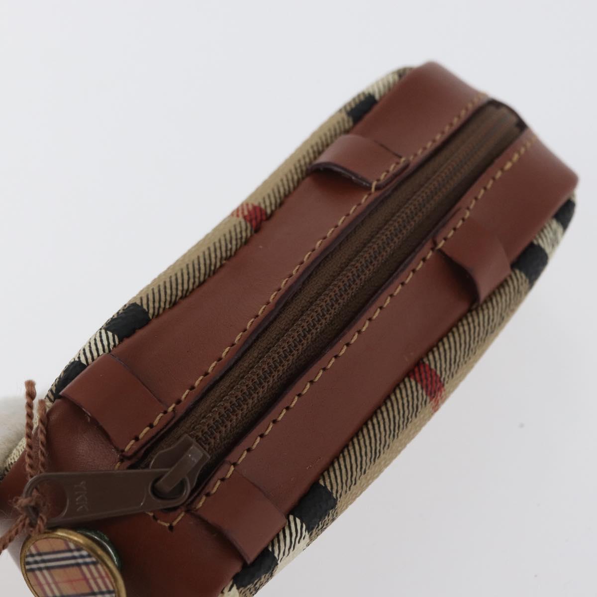 Burberrys Nova Check Golf Ball Case PVC Beige Auth 172556V