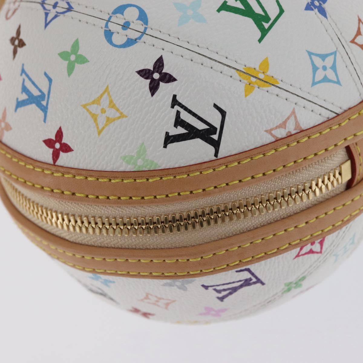 LOUIS VUITTON Monogram Multicolor LV x TM Rolling Bag White M13710 Auth 172562SM