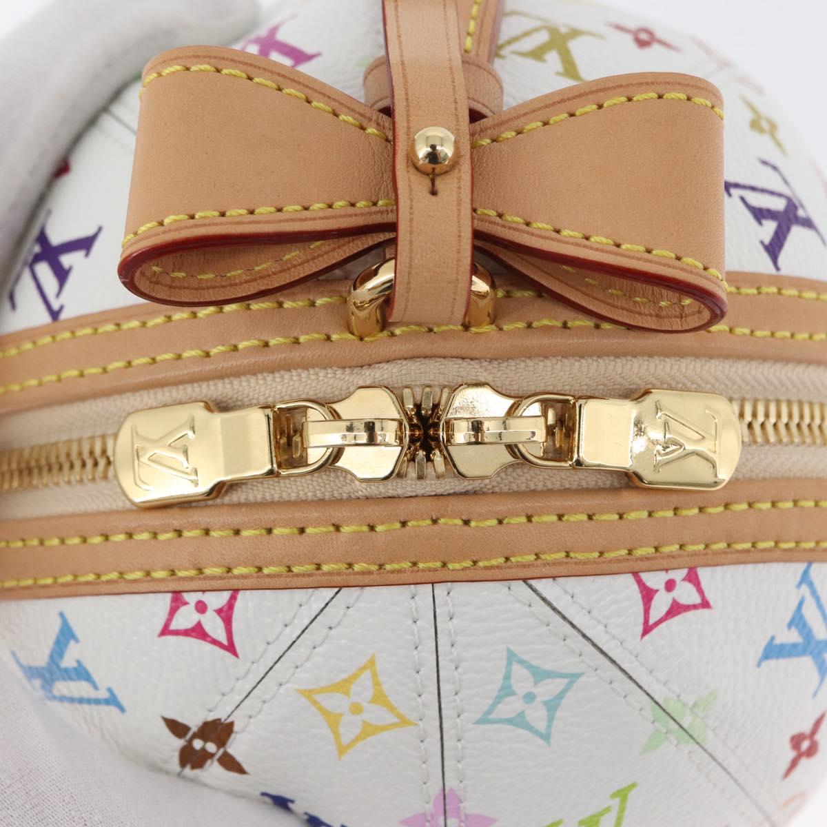 LOUIS VUITTON Monogram Multicolor LV x TM Rolling Bag White M13710 Auth 172562SM