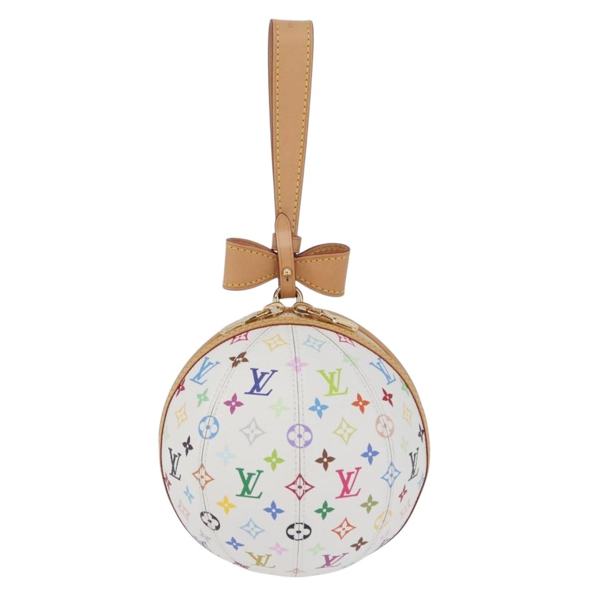 LOUIS VUITTON Monogram Multicolor LV x TM Rolling Bag White M13710 Auth 172562SM