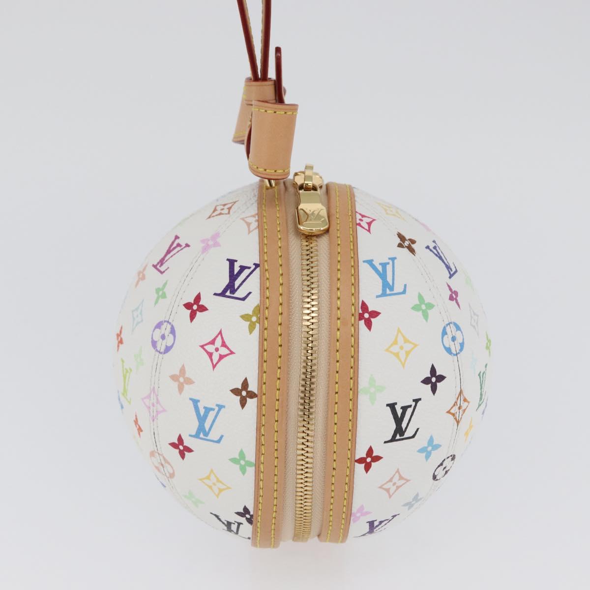 LOUIS VUITTON Monogram Multicolor LV x TM Rolling Bag White M13710 Auth 172562SM