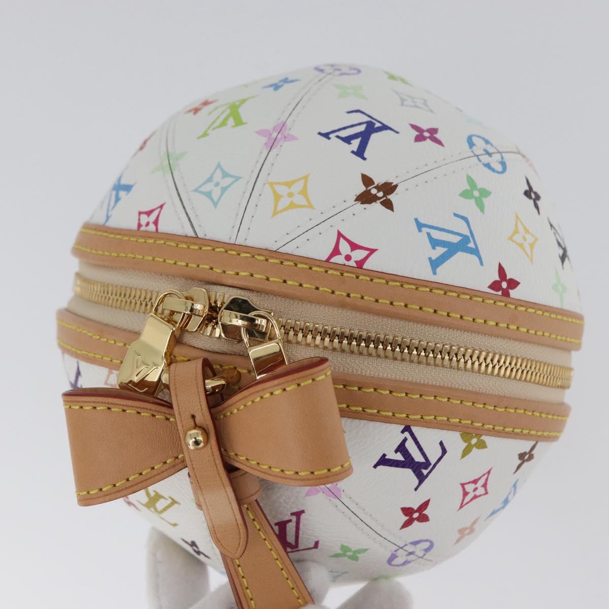 LOUIS VUITTON Monogram Multicolor LV x TM Rolling Bag White M13710 Auth 172562SM