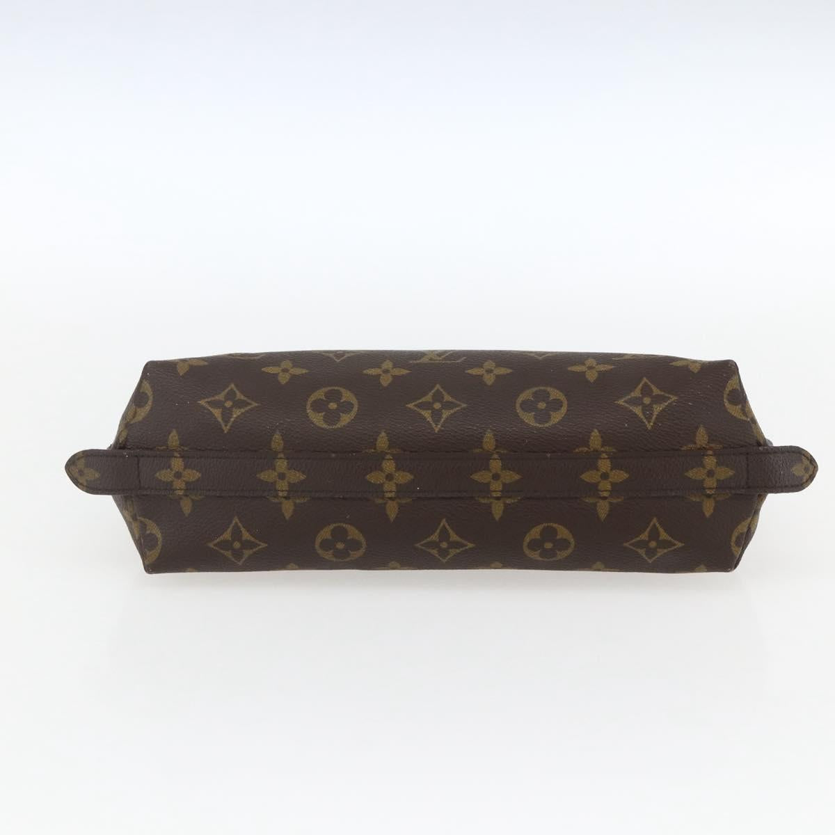 LOUIS VUITTON Monogram Trousse Demi Ronde Cosmetic Pouch M47520 LV Auth 172583