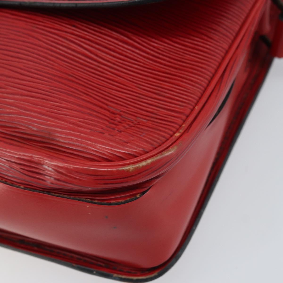 LOUIS VUITTON Epi Cartesier MM Shoulder Bag Red M52247 LV Auth 172584