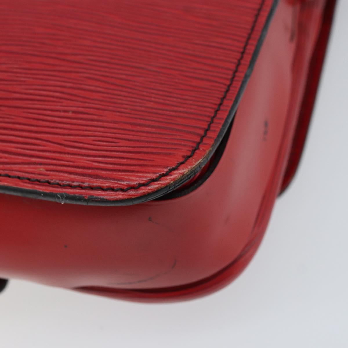 LOUIS VUITTON Epi Cartesier MM Shoulder Bag Red M52247 LV Auth 172584