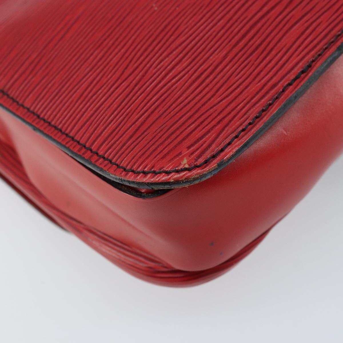 LOUIS VUITTON Epi Cartesier MM Shoulder Bag Red M52247 LV Auth 172584