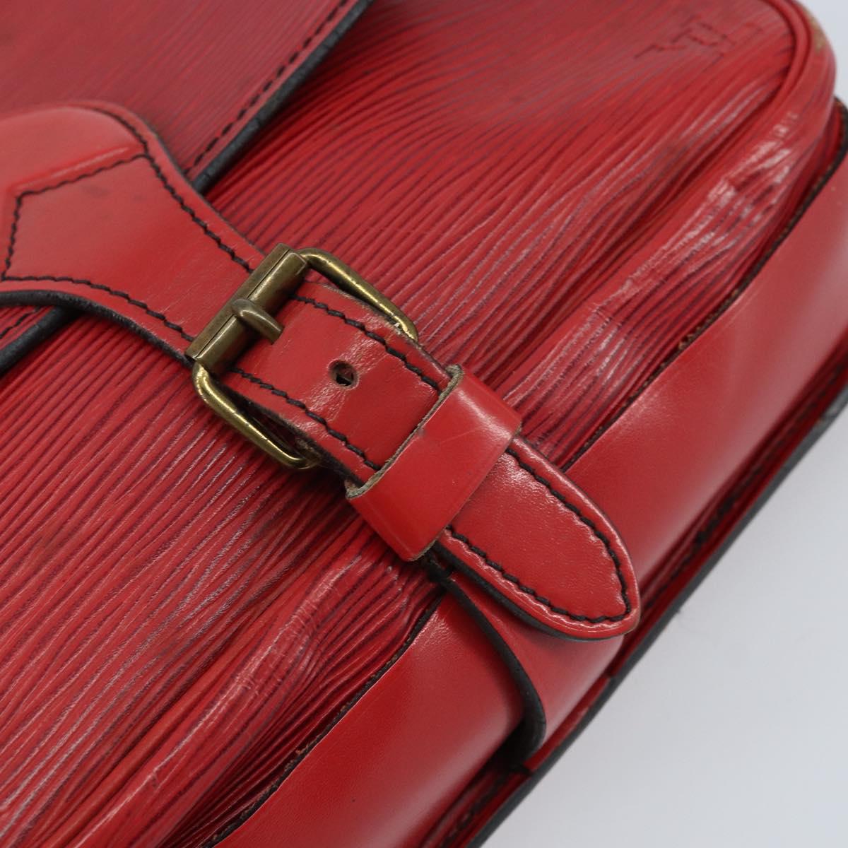 LOUIS VUITTON Epi Cartesier MM Shoulder Bag Red M52247 LV Auth 172584