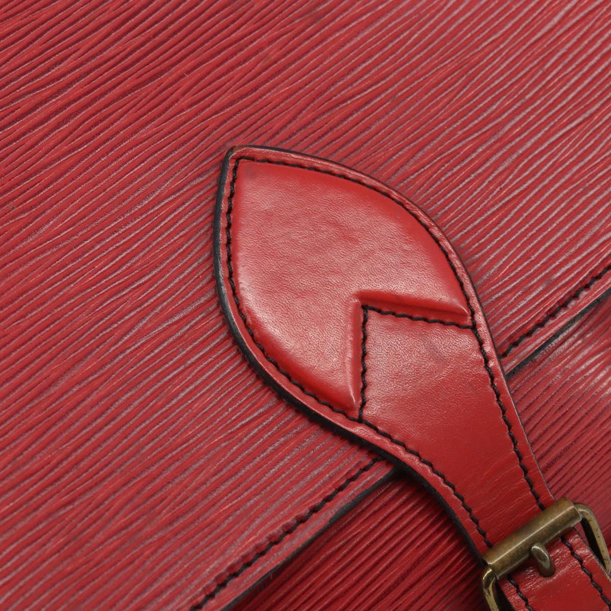 LOUIS VUITTON Epi Cartesier MM Shoulder Bag Red M52247 LV Auth 172584