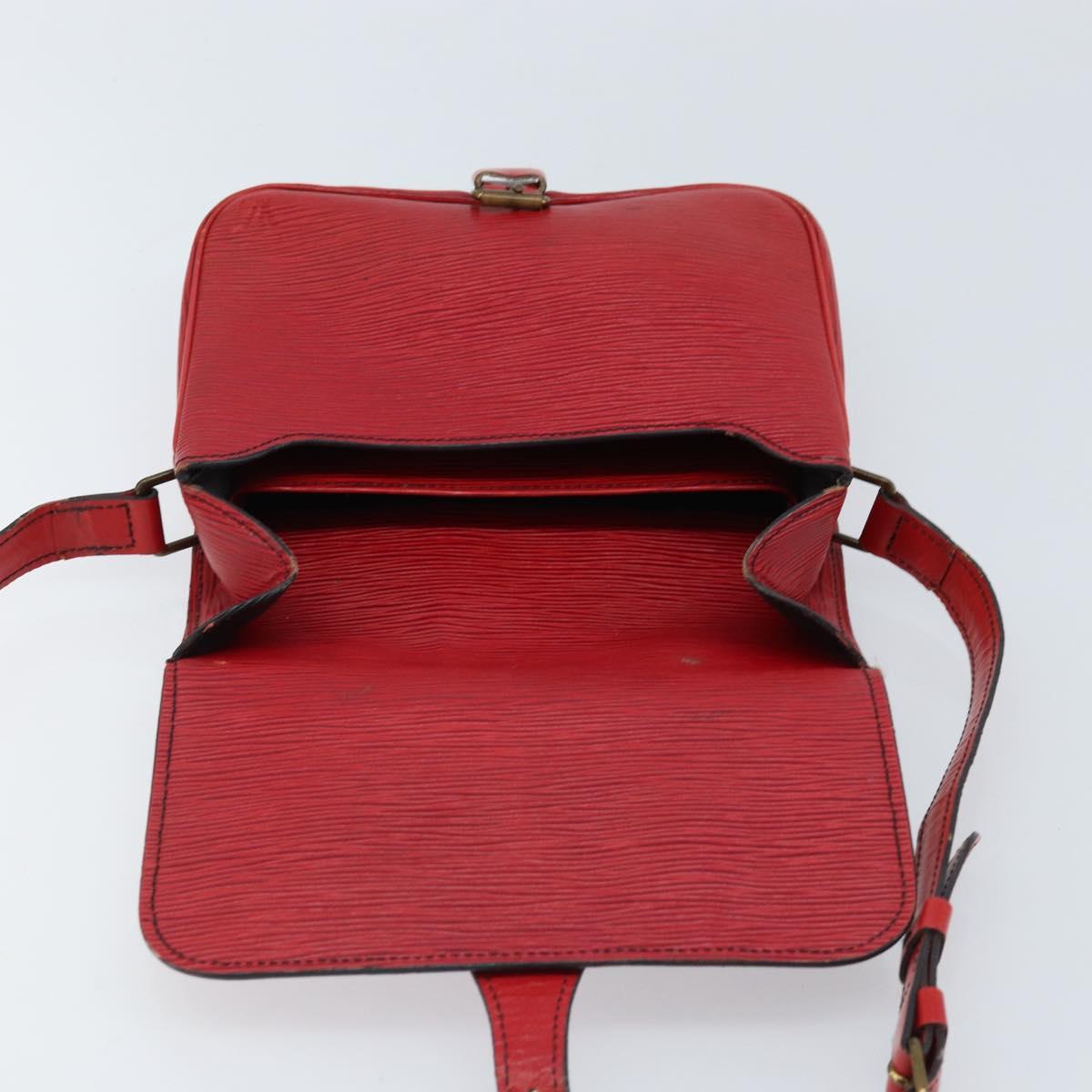 LOUIS VUITTON Epi Cartesier MM Shoulder Bag Red M52247 LV Auth 172584