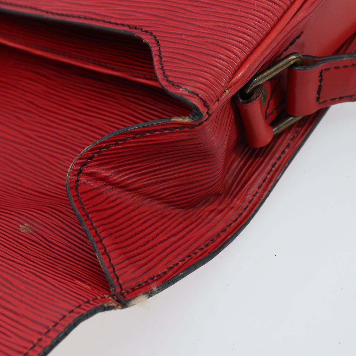 LOUIS VUITTON Epi Cartesier MM Shoulder Bag Red M52247 LV Auth 172584