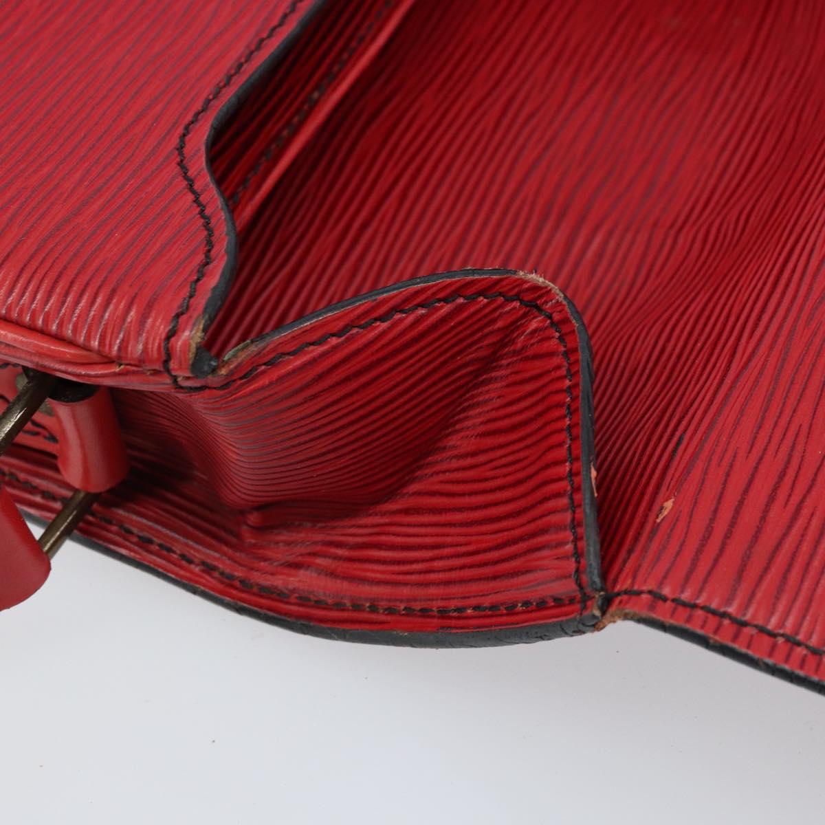 LOUIS VUITTON Epi Cartesier MM Shoulder Bag Red M52247 LV Auth 172584