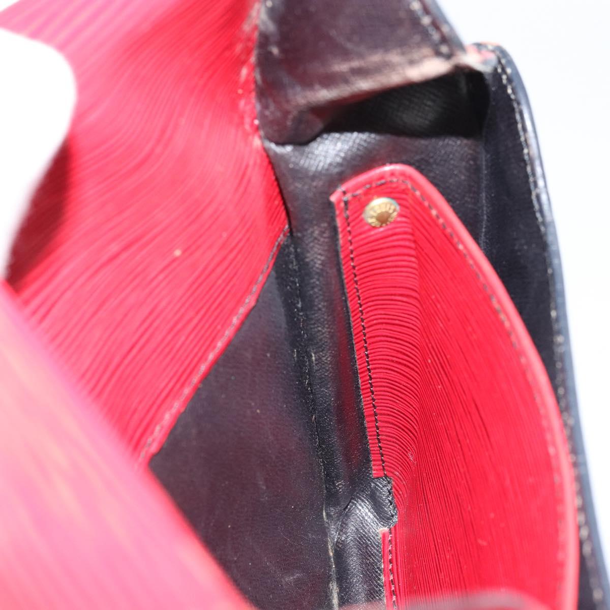 LOUIS VUITTON Epi Cartesier MM Shoulder Bag Red M52247 LV Auth 172584