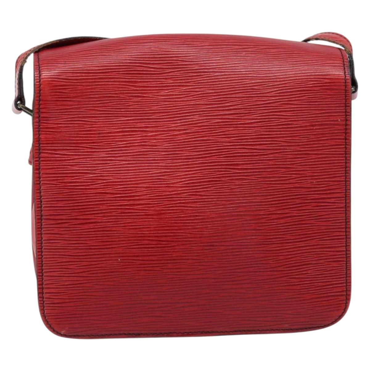 LOUIS VUITTON Epi Cartesier MM Shoulder Bag Red M52247 LV Auth 172584