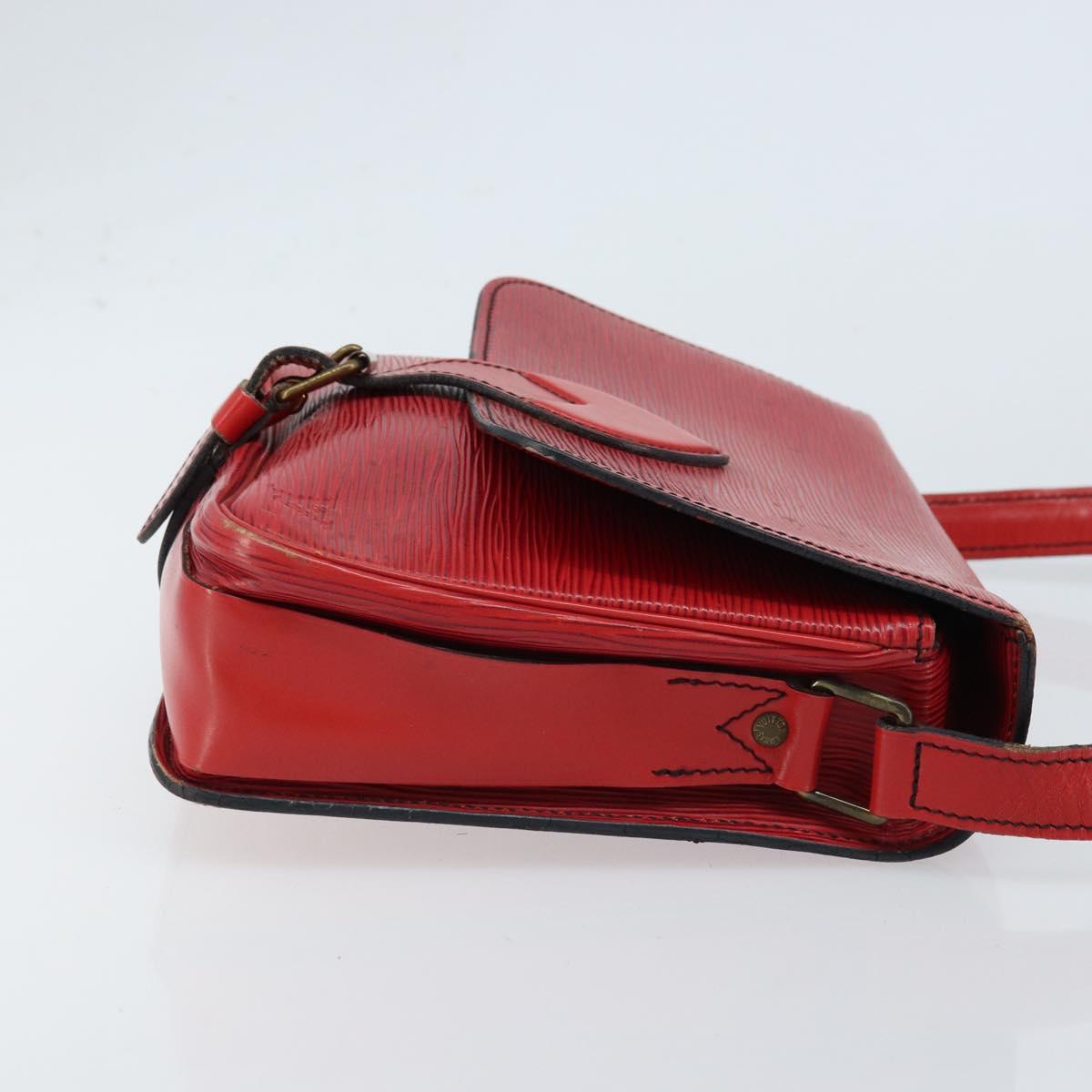 LOUIS VUITTON Epi Cartesier MM Shoulder Bag Red M52247 LV Auth 172584