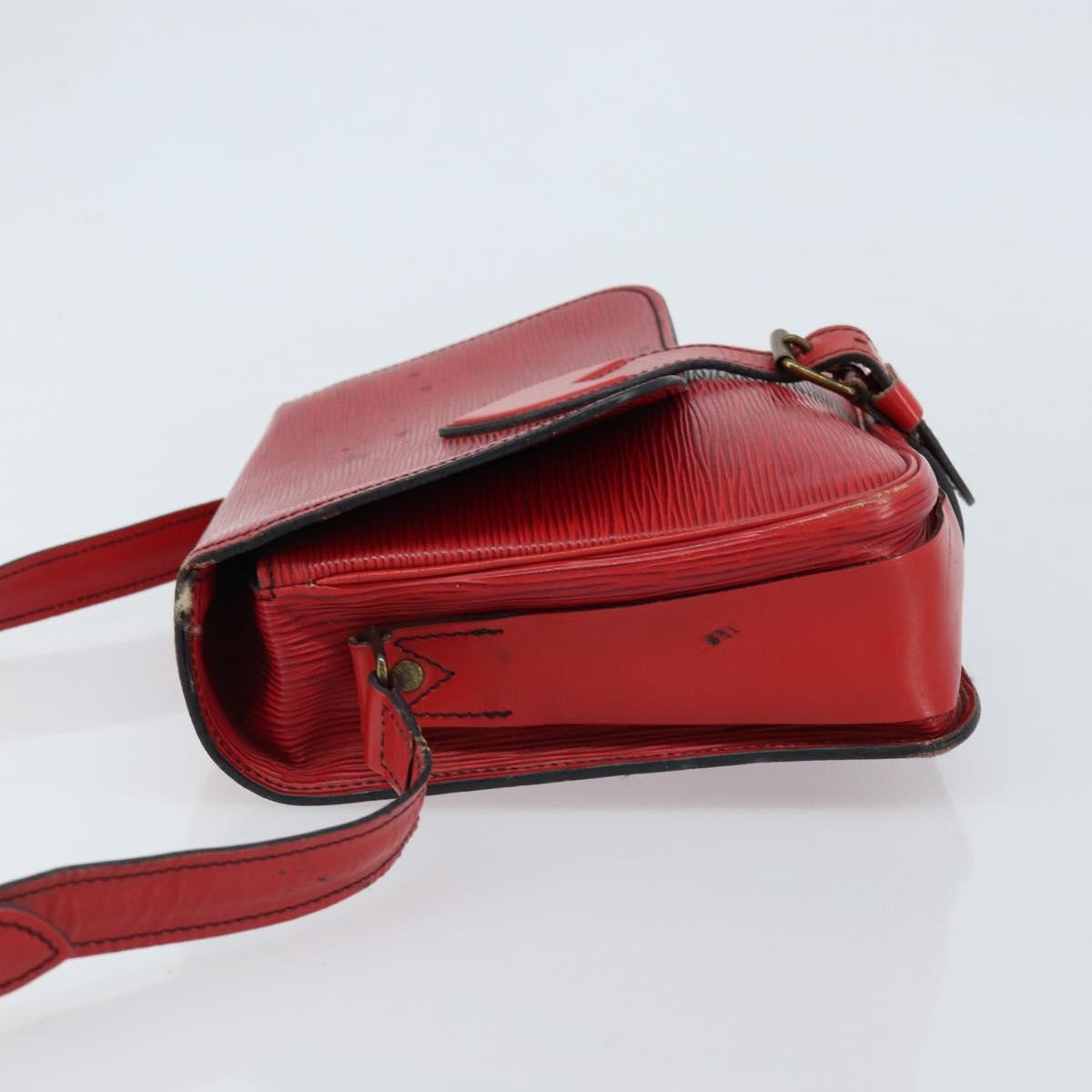 LOUIS VUITTON Epi Cartesier MM Shoulder Bag Red M52247 LV Auth 172584